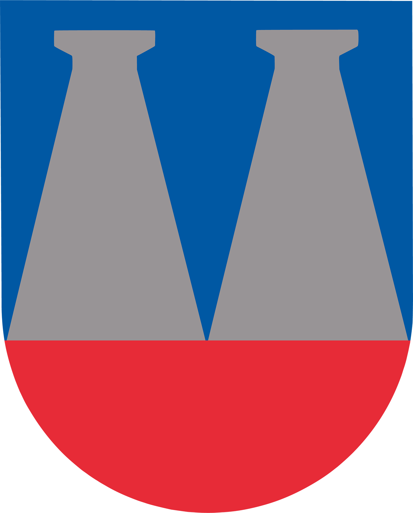 Värmdö kommuns logotyp med med angiven frizon runtom.