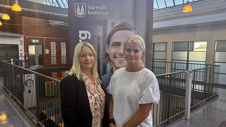 Linda Du Rietz administrationschef på Iris Hadar och utvecklingsledare Monica Almgren
