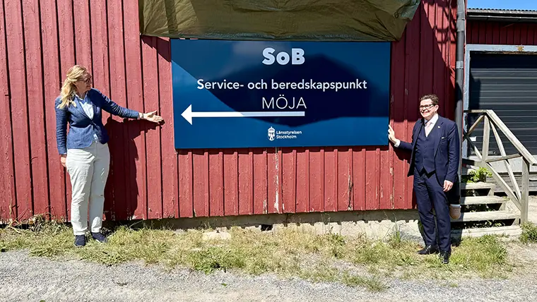 Landshövding Cecilia Skingsley och talman Andreas Norlén.
