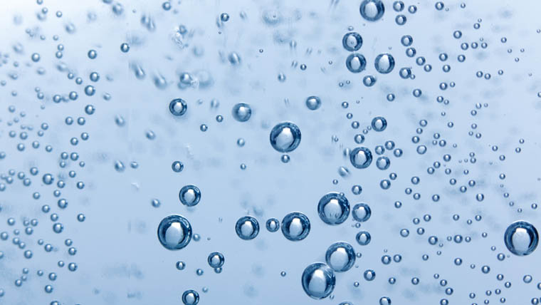 Dekorationsbild på bubblor i vatten