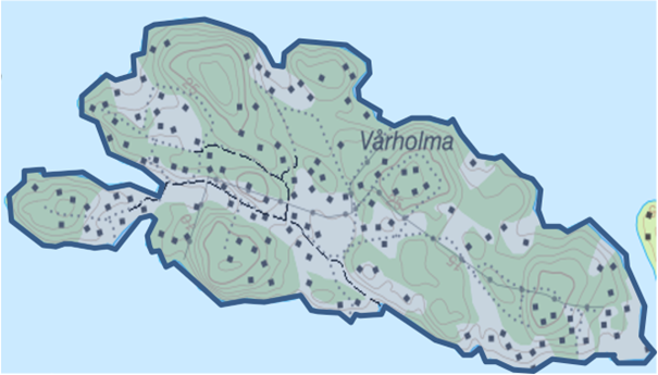 Karta över Vårholma
