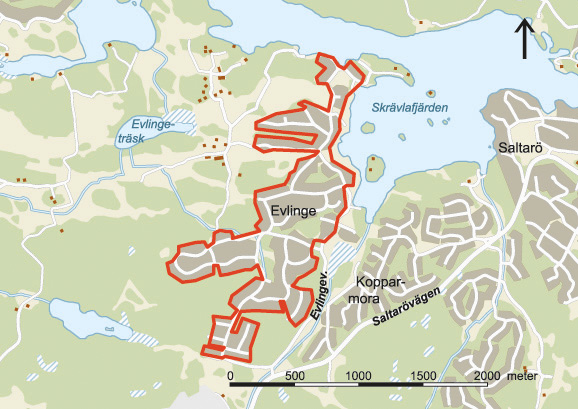 Karta PFO Värmdö-Evlinge